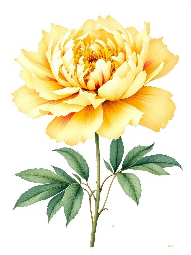 Пион 'Yellow Crown'
